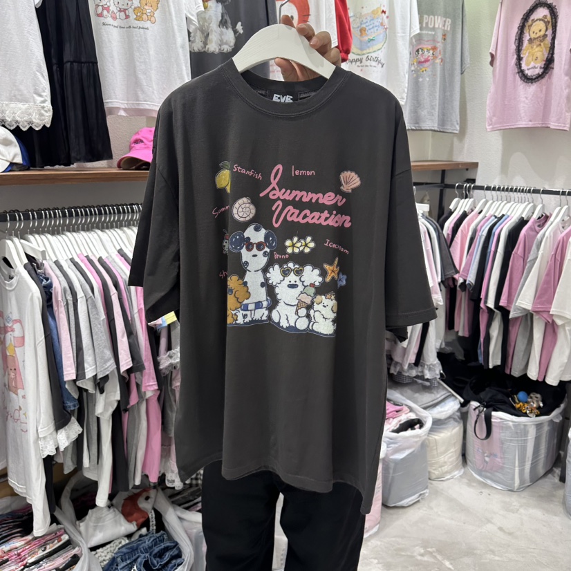 EVE韓國代購女裝新品推薦時尚職業休閑熱賣人氣26春夏T恤EVET恤圖色4