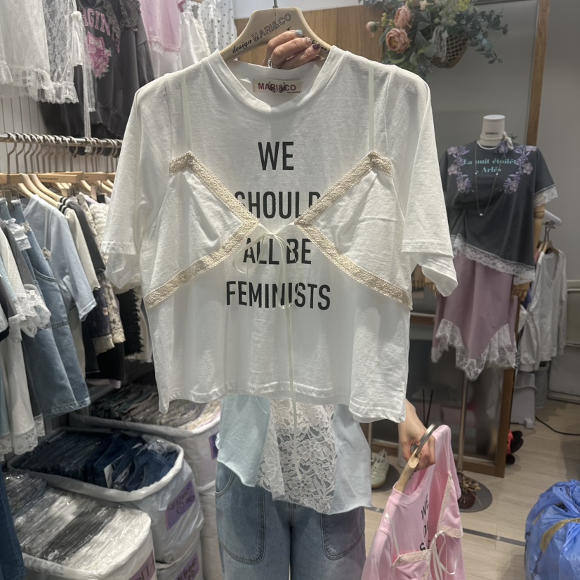 MARI CO韓國直郵女士新品26春夏時尚職業推薦熱賣人氣T恤MARI COT恤圖色3