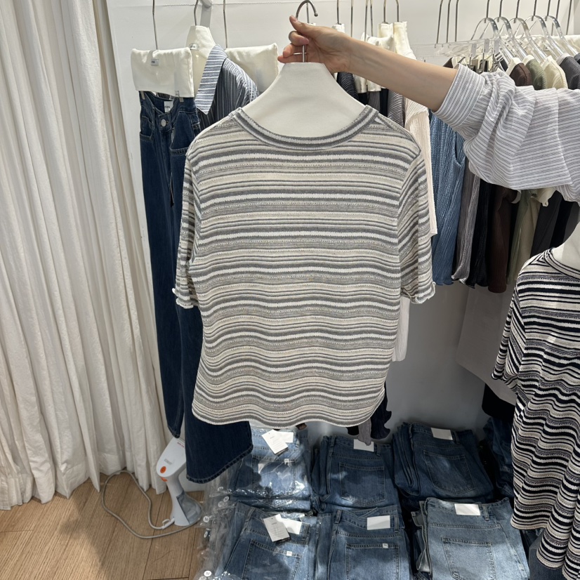 STORIES韓國東大門直郵女士新品26春夏時尚休閑熱賣職業T恤STORIEST恤