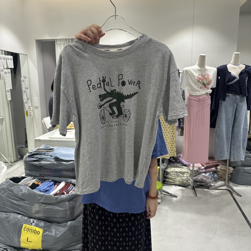 COMBO韓國東大門直郵女士新品人氣職業26春夏熱賣推薦T恤COM_BOT恤圖色3