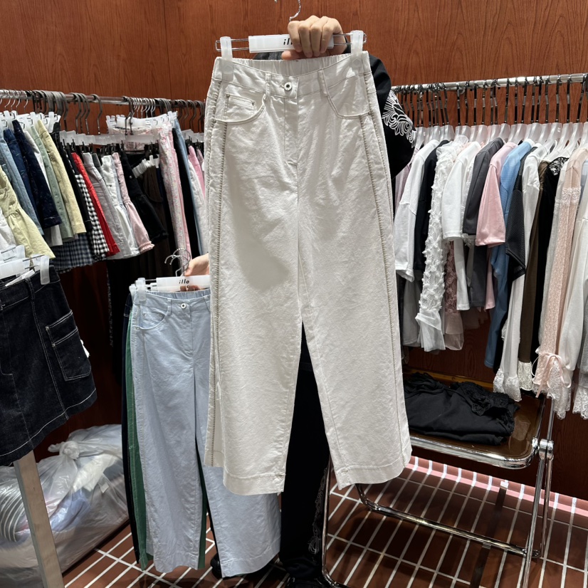 ILLO/MOCI韓國東大門代購女士新品26春夏人氣休閑休閑褲ILLO/MOCI休閑褲圖色1