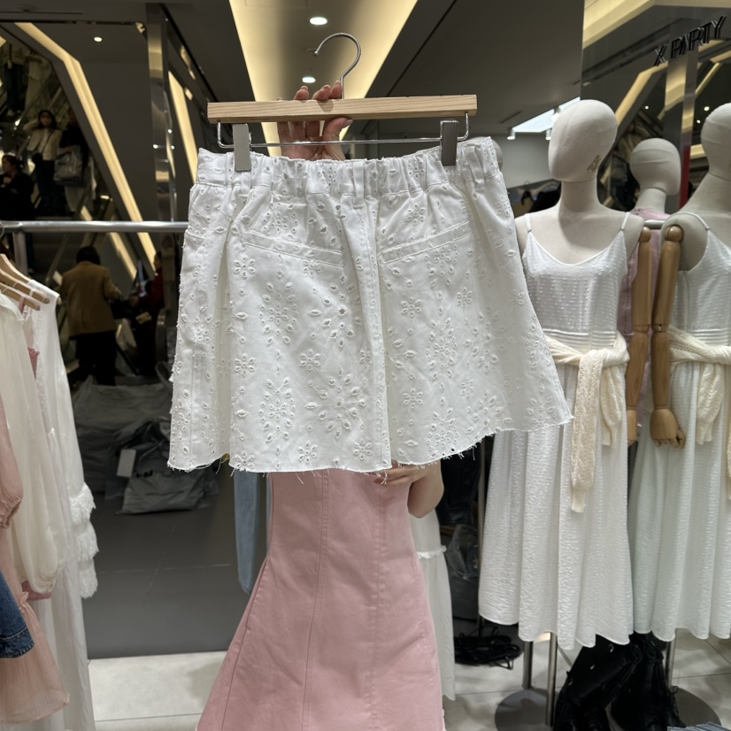 XPARTY韓國東大門代購女裝新款26春夏推薦熱賣人氣短裙花朵XPARTY短裙