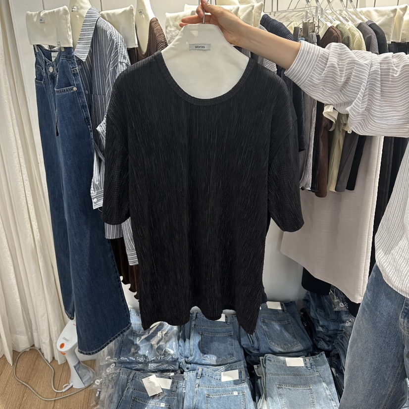 STORIES韓國東大門代購女裝新品熱賣休閑職業人氣時尚T恤STORIEST恤圖色4