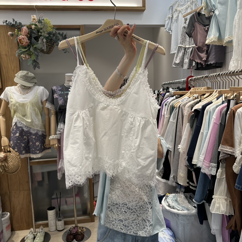 MARI CO韓國東大門代購女裝新品時尚熱賣吊帶背心不含內搭MARI CO吊帶/背心圖色1