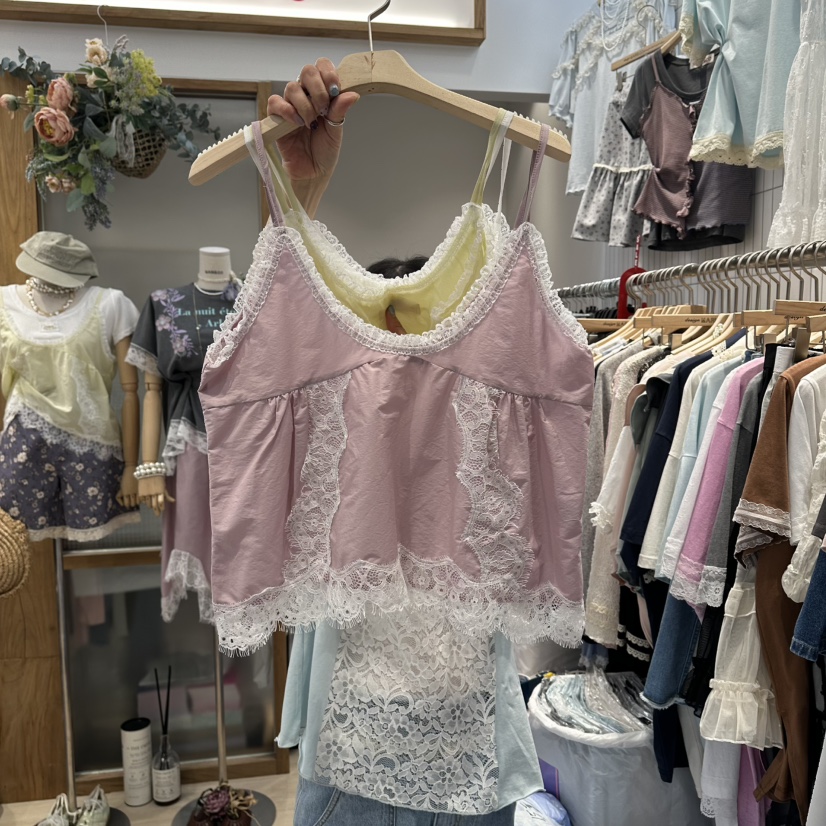 MARI CO韓國東大門代購女裝新品時尚熱賣吊帶背心不含內搭MARI CO吊帶/背心圖色2