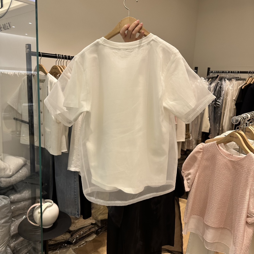 M.G.N韓國東大門直郵女裝新品推薦人氣職業時尚襯衫蕾絲衫MAGNET襯衫/蕾絲衫