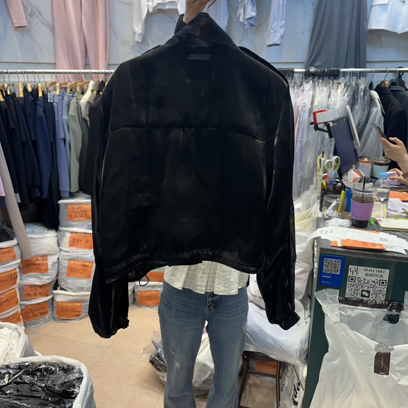 OLIVE TrEE韓國東大門代購女士新品休閑職業推薦夾克歐根紗OLIVE TrEE夾克