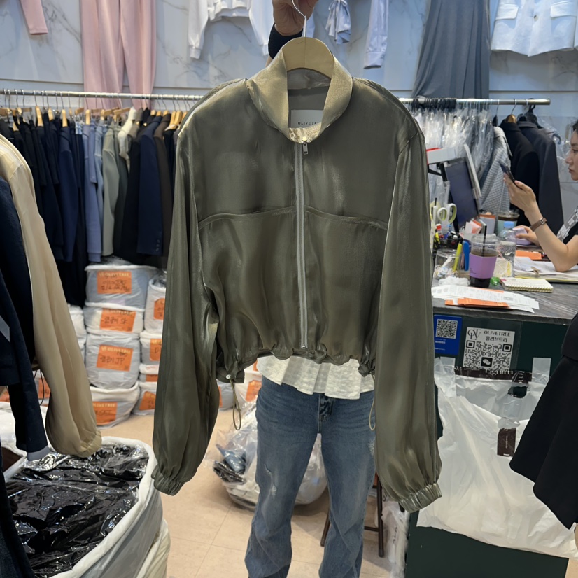 OLIVE TrEE韓國東大門代購女士新品休閑職業推薦夾克歐根紗OLIVE TrEE夾克圖色2