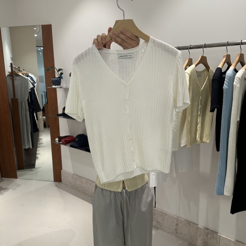 ANDMORE BUTTON韓國直郵女裝新品熱賣休閑職業時尚針織衫ANDMORE BUTTON針織衫圖色1