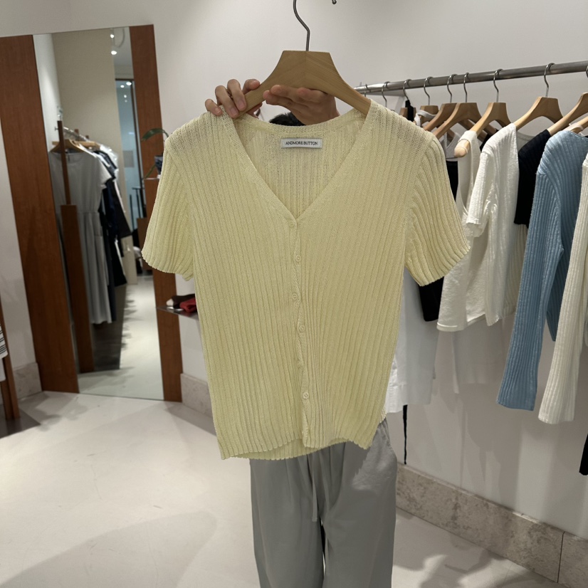 ANDMORE BUTTON韓國直郵女裝新品熱賣休閑職業時尚針織衫ANDMORE BUTTON針織衫圖色2