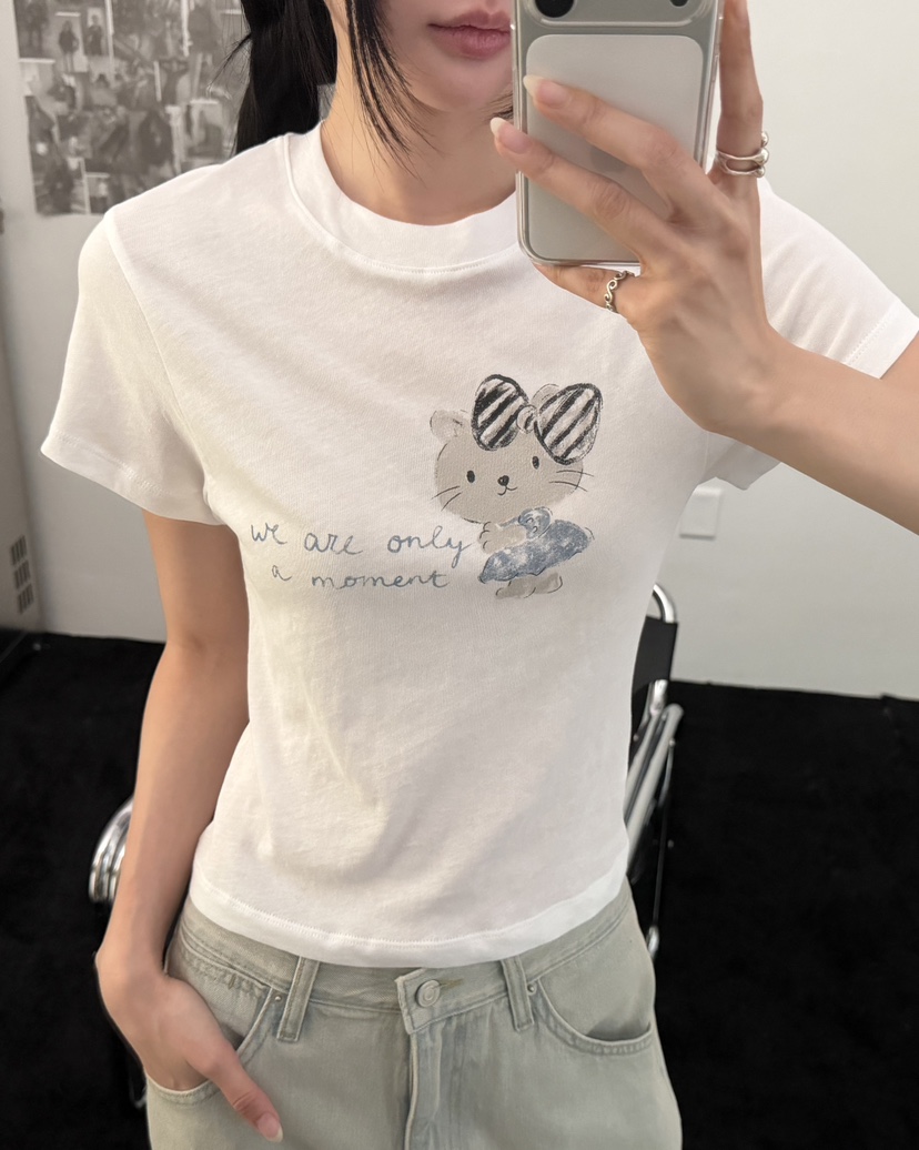 VISUAL SPACE/PAGE92/FLEISCHER韓國東大門直郵女士新款推薦T恤VISUAL SPACE/PAGE92/FLEISCHERT恤