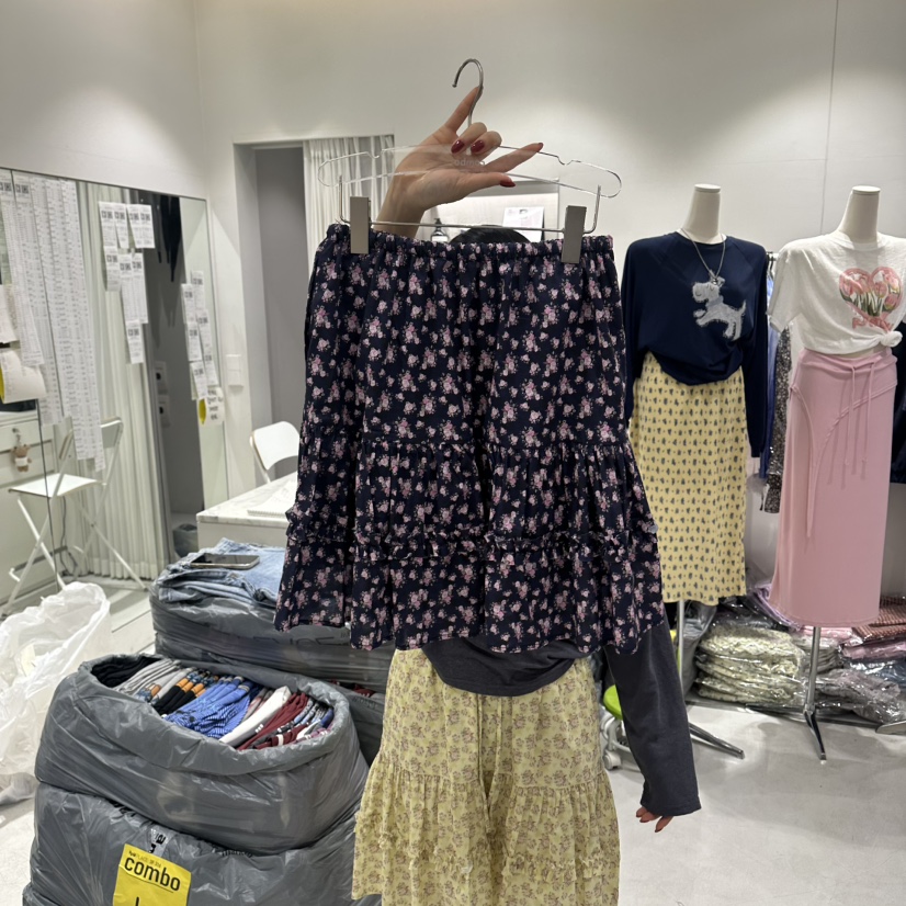 COMBO韓國直郵實拍女士新款推薦時尚休閑人氣熱賣職業短裙COM_BO短裙