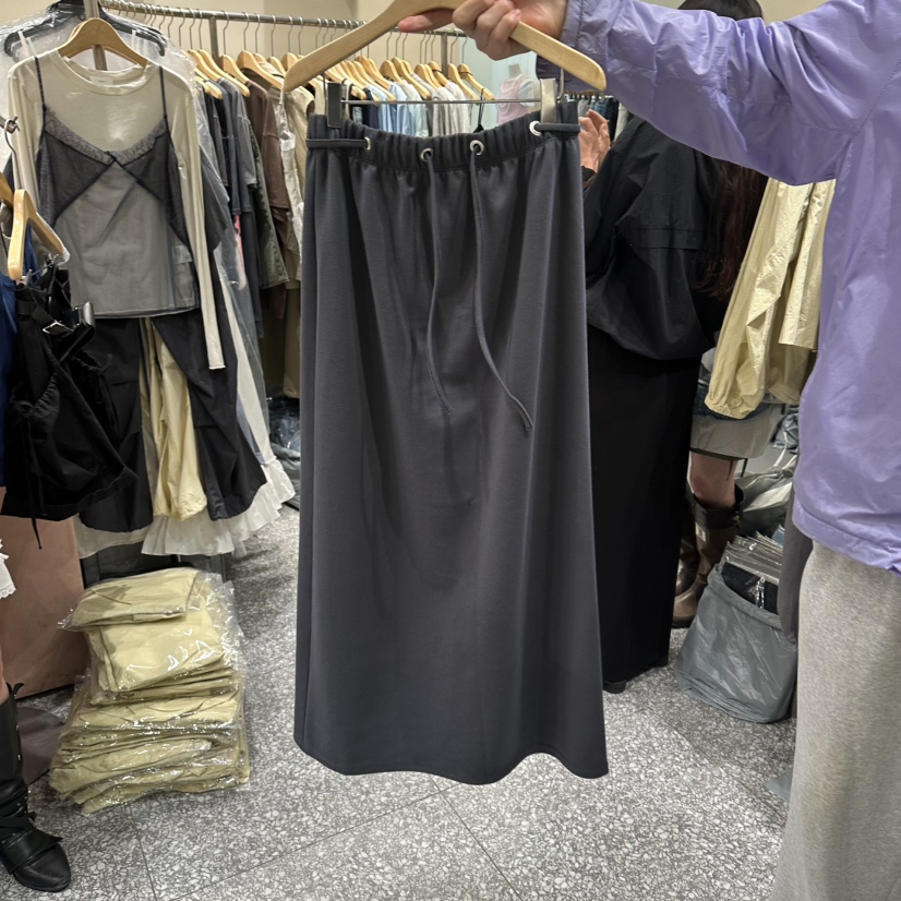 SOF韓國東大門直郵女士新品推薦26春夏熱賣職業休閑人氣長裙SOF長裙圖色1灰色