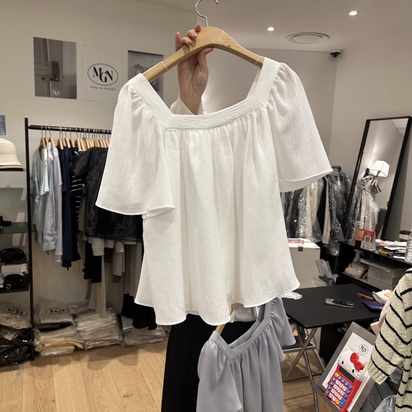 M.G.N韓國東大門代購女士新款休閑職業時尚人氣襯衫蕾絲衫MAGNET襯衫/蕾絲衫