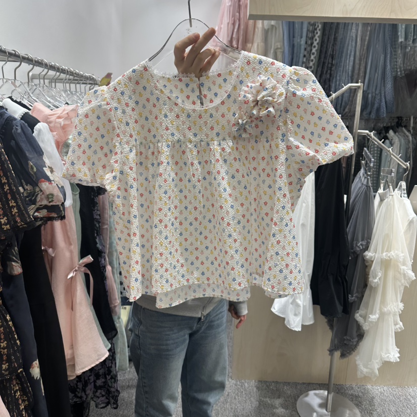 NAPKIN韓國東大門代購女裝新品休閑推薦熱賣職業襯衫蕾絲衫NAPKIN襯衫/蕾絲衫圖色1