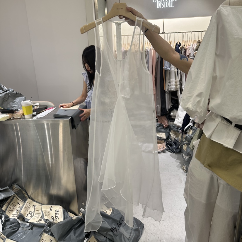 BERTHA韓國東大門直郵女裝新品推薦熱賣人氣連衣裙歐根紗BERTHA連衣裙圖色1