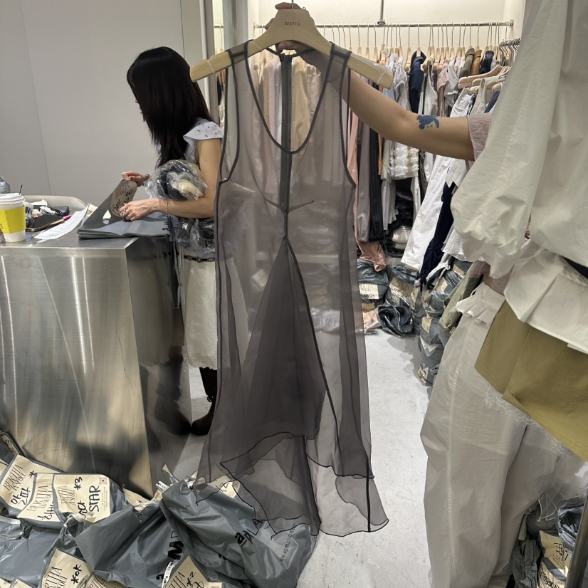 BERTHA韓國東大門直郵女裝新品推薦熱賣人氣連衣裙歐根紗BERTHA連衣裙圖色2