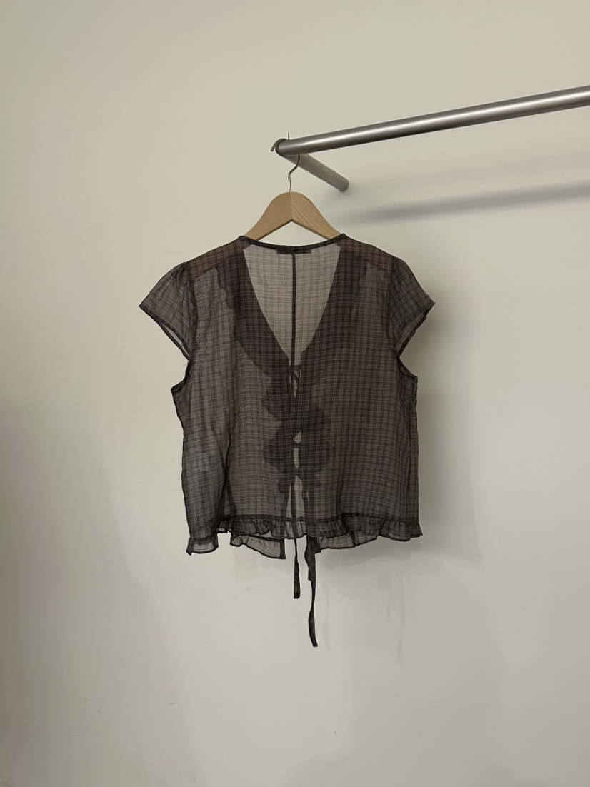 BLENDING-p韓國東大門直郵女士新品推薦26春夏襯衫蕾絲衫BLENDING-p襯衫/蕾絲衫