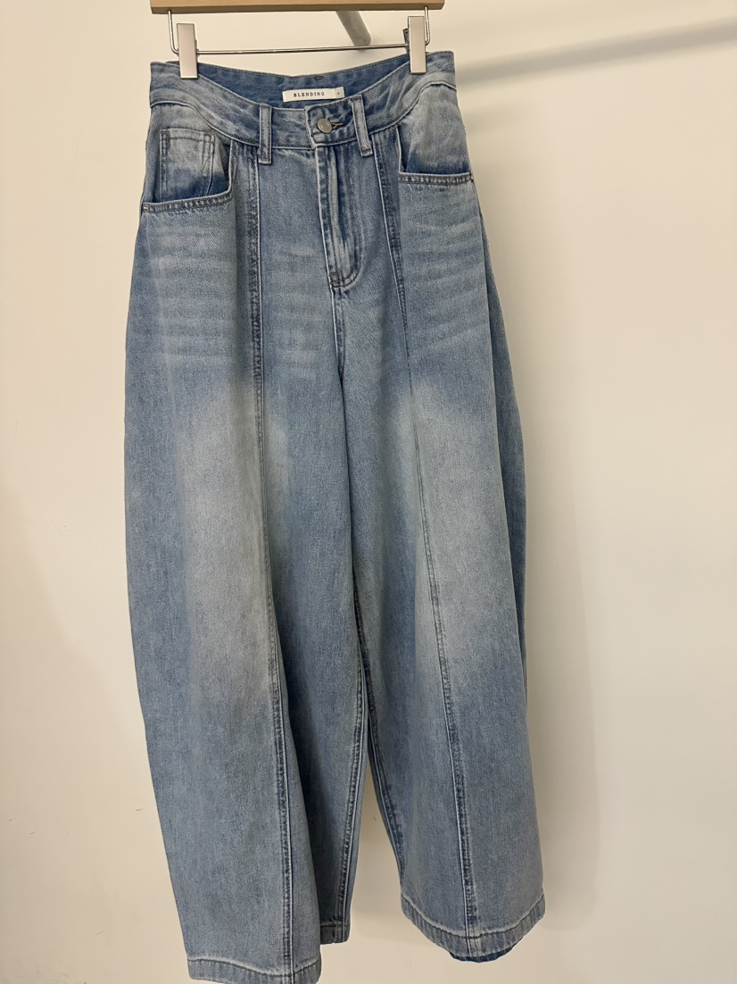 BLENDING-p韓國東大門直郵女裝新款職業推薦人氣牛仔褲鏤空BLENDING-p牛仔褲