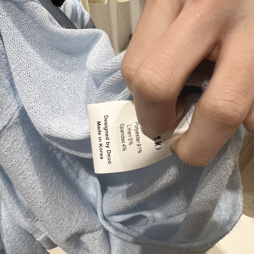 DEUO韓國代購女裝新款職業人氣時尚26春夏套裝含飄帶亞麻布DEUO套裝