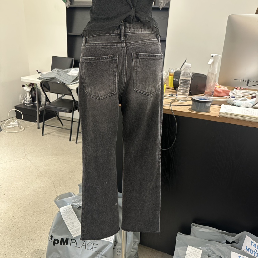 TARABY MOTION韓國直郵實拍女裝新款職業時尚推薦牛仔褲TARABY MOTION牛仔褲