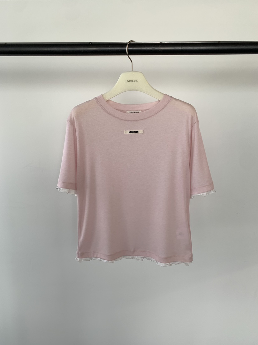 UNDERSON韓國直郵實拍女士新品26春夏時尚休閑推薦職業T恤UNDERSONT恤圖色1