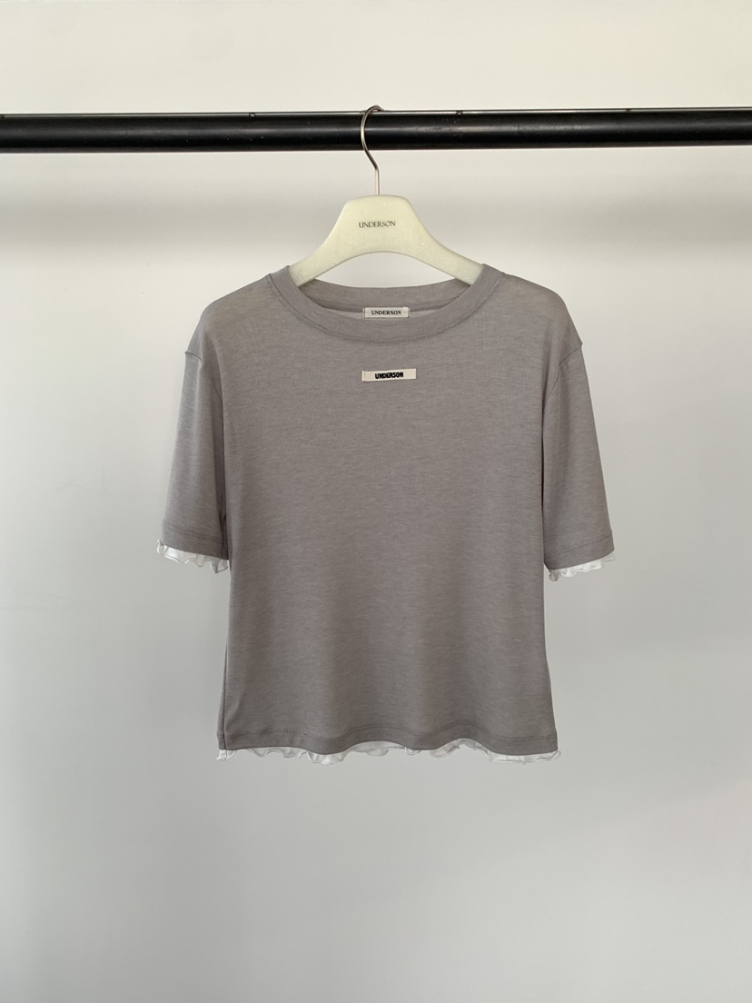 UNDERSON韓國直郵實拍女士新品26春夏時尚休閑推薦職業T恤UNDERSONT恤圖色2