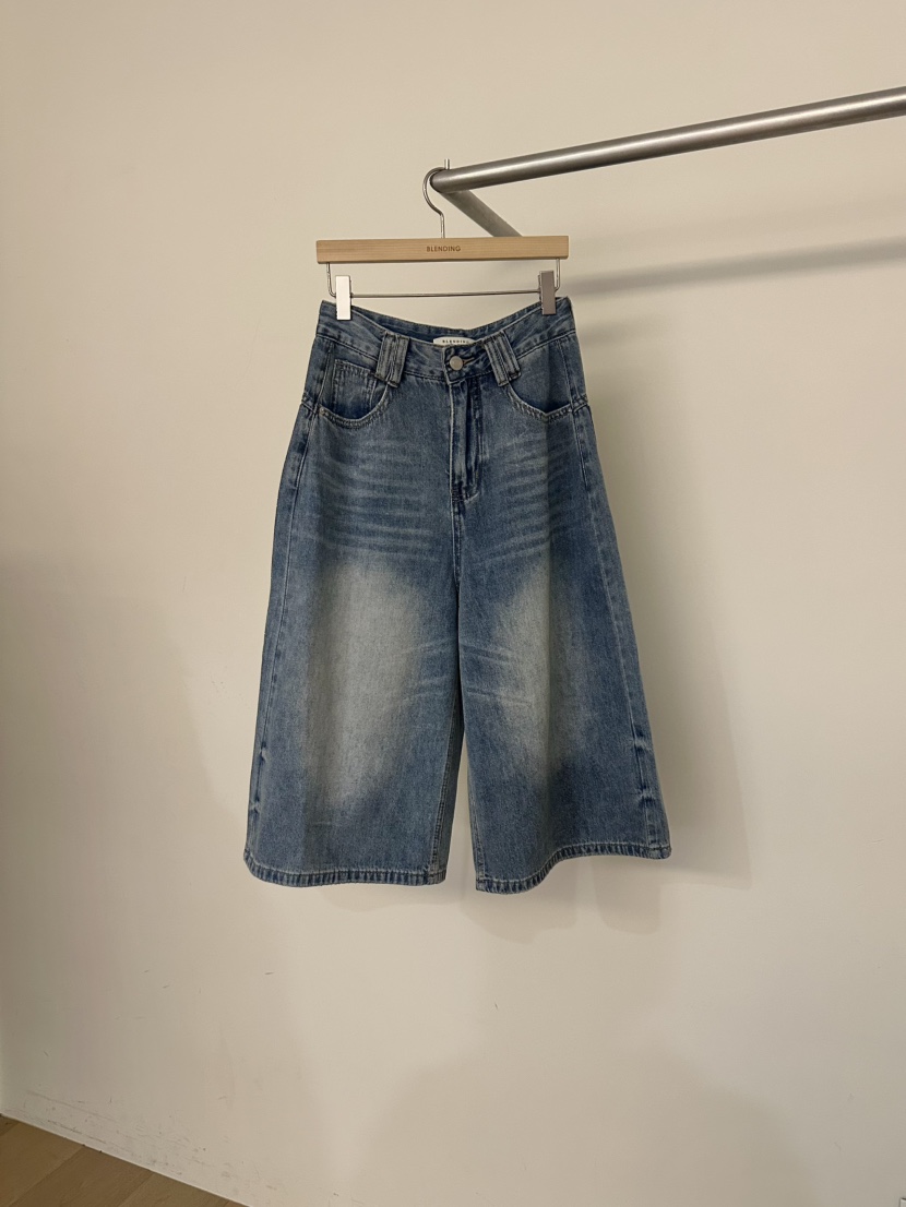 BLENDING-p韓國東大門代購女士新款時尚休閑熱賣人氣牛仔褲BLENDING-p牛仔褲圖色1