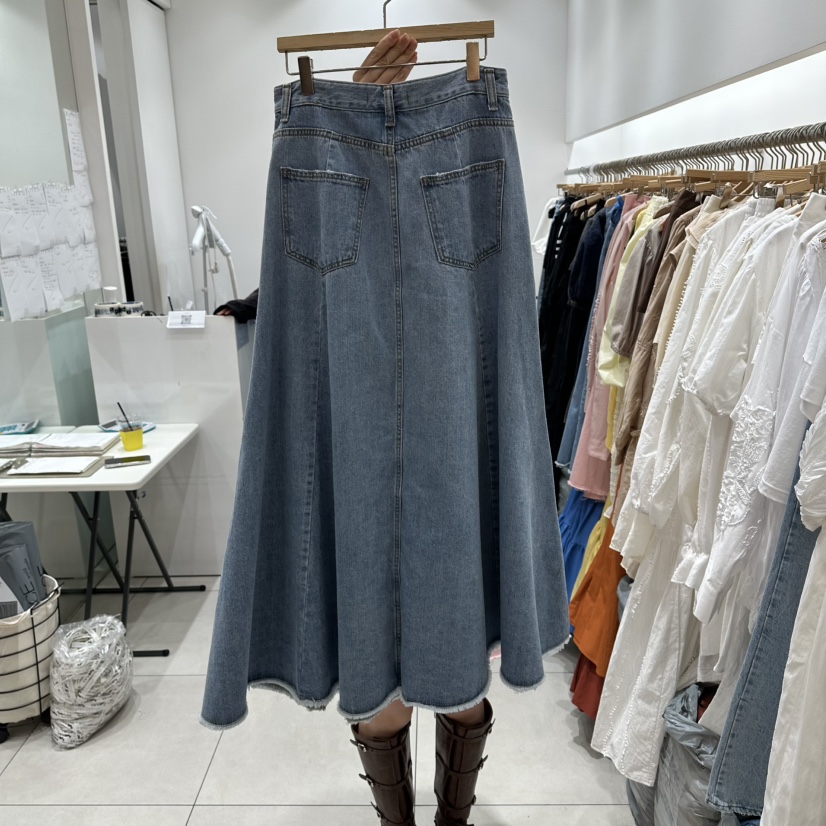 XPARTY韓國直郵實拍女士新品熱賣26春夏時尚人氣職業長裙XPARTY長裙