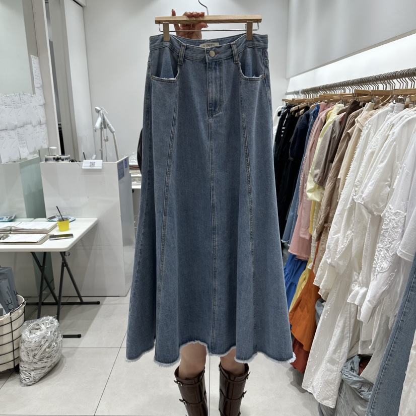 XPARTY韓國直郵實拍女士新品熱賣26春夏時尚人氣職業長裙XPARTY長裙圖色1