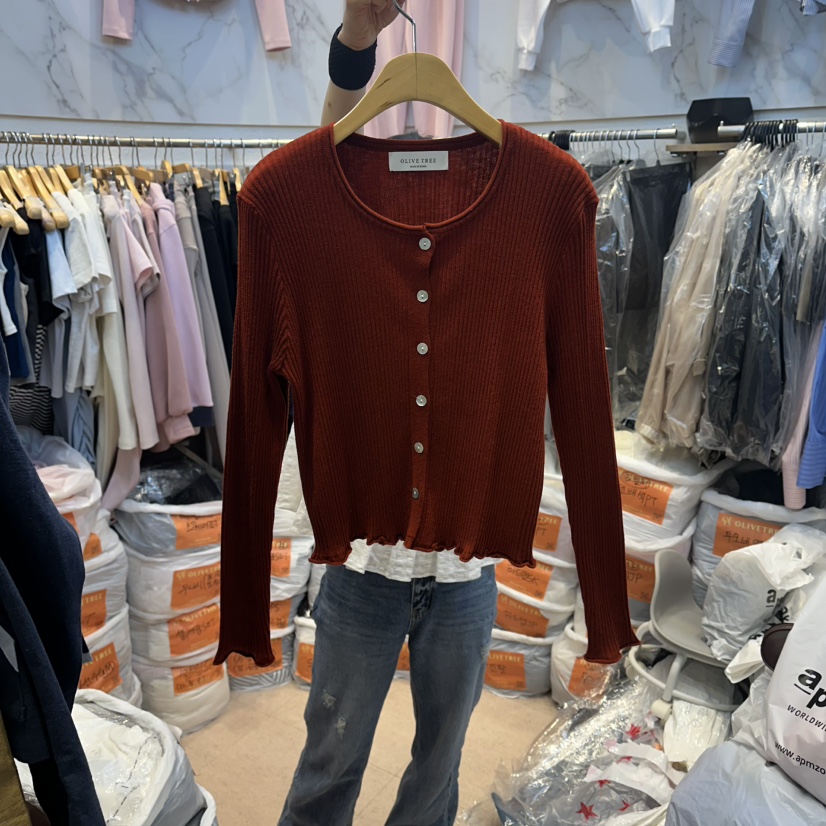 OLIVE TrEE韓國直郵實拍女裝新款熱賣26春夏推薦針織衫開衫OLIVE TrEE針織衫圖色3
