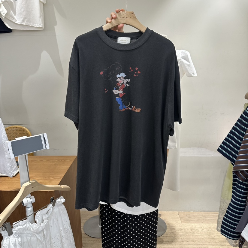 ASSEMBLY韓國直郵實拍女士新品26春夏推薦時尚T恤大力水手ASSEMBLYT恤圖色2