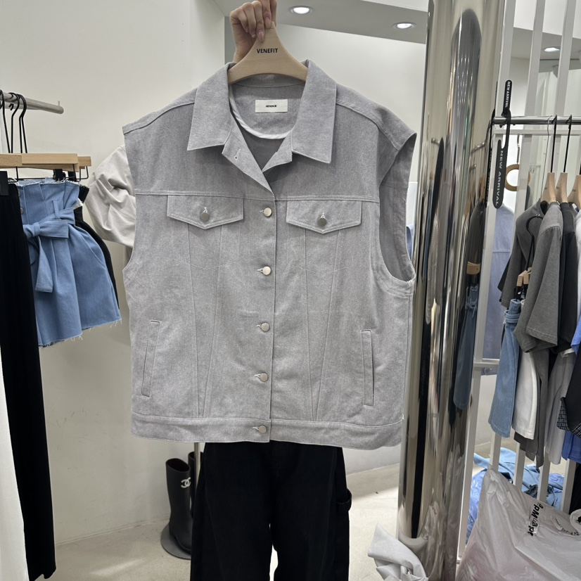 VENEFIT韓國代購女士新品26春夏熱賣推薦職業休閑時尚馬甲VENEFIT/JENNIE馬甲圖色1