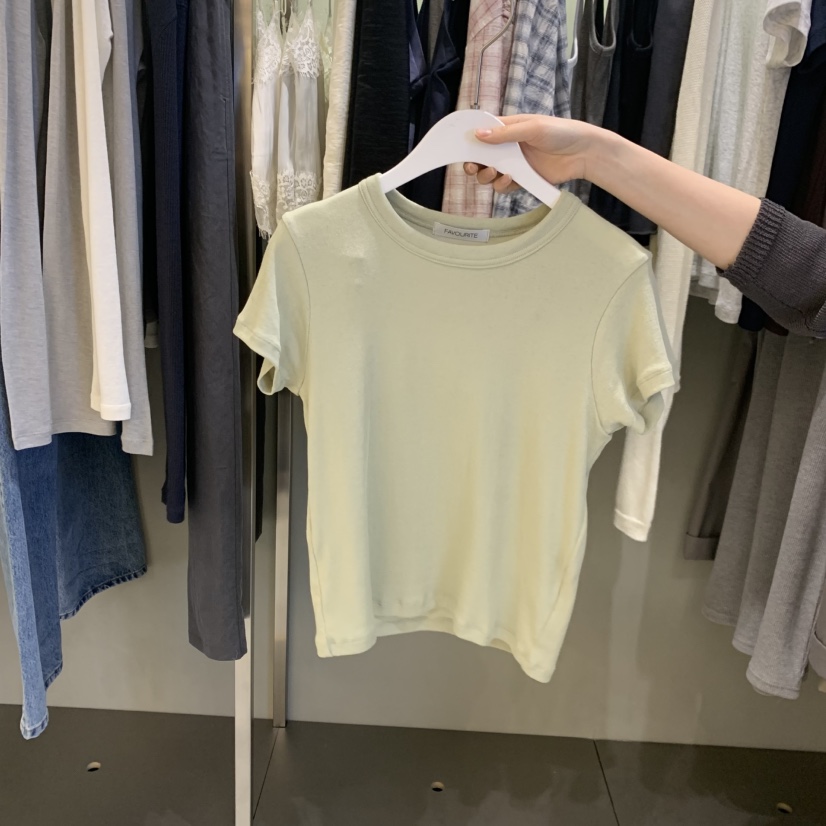 FAVE/FAVOURITE韓國直郵女士新款26春夏人氣職業休閑T恤FAVE/FAVOURITET恤圖色1