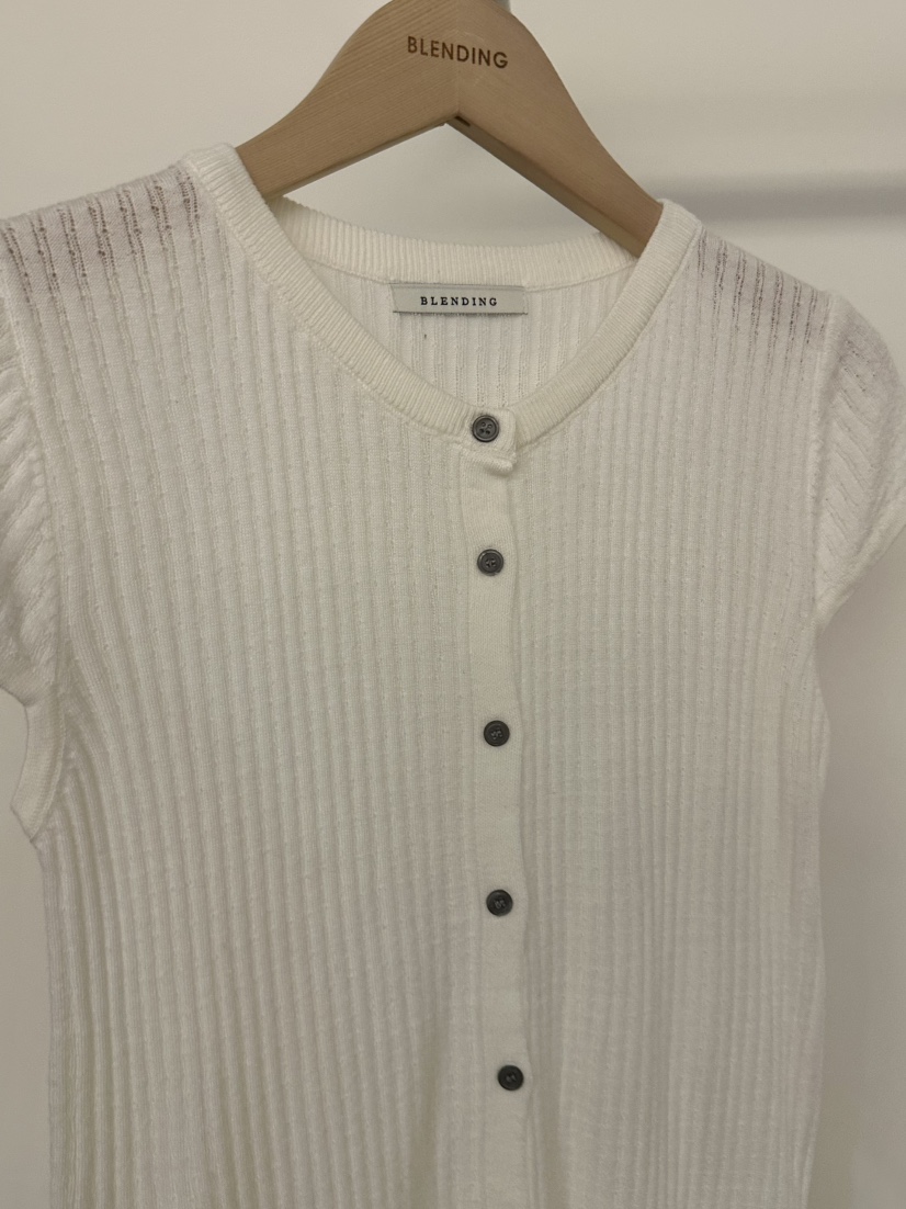 BLENDING-p韓國直郵實拍女裝新款時尚針織衫華夫格格紋開衫BLENDING-p針織衫