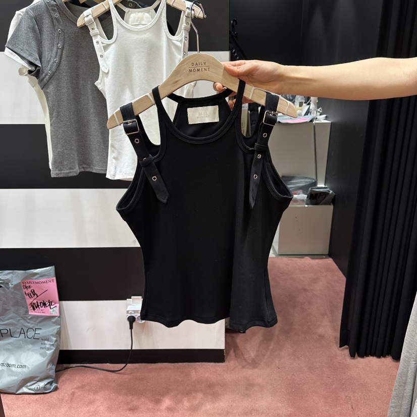DAILY MOMENT韓國直郵女裝新品推薦時尚職業吊帶背心腰帶DAILY MOMENT吊帶/背心圖色3