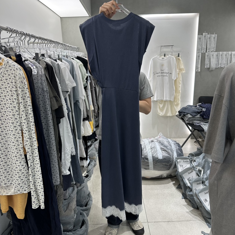 ANDE韓國直郵實拍女士新品人氣職業時尚休閑推薦連衣裙蕾絲Ande連衣裙