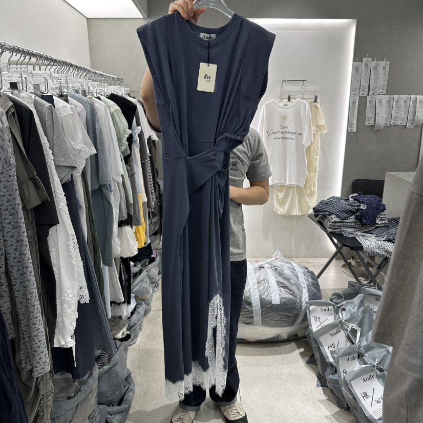ANDE韓國直郵實拍女士新品人氣職業時尚休閑推薦連衣裙蕾絲Ande連衣裙圖色1