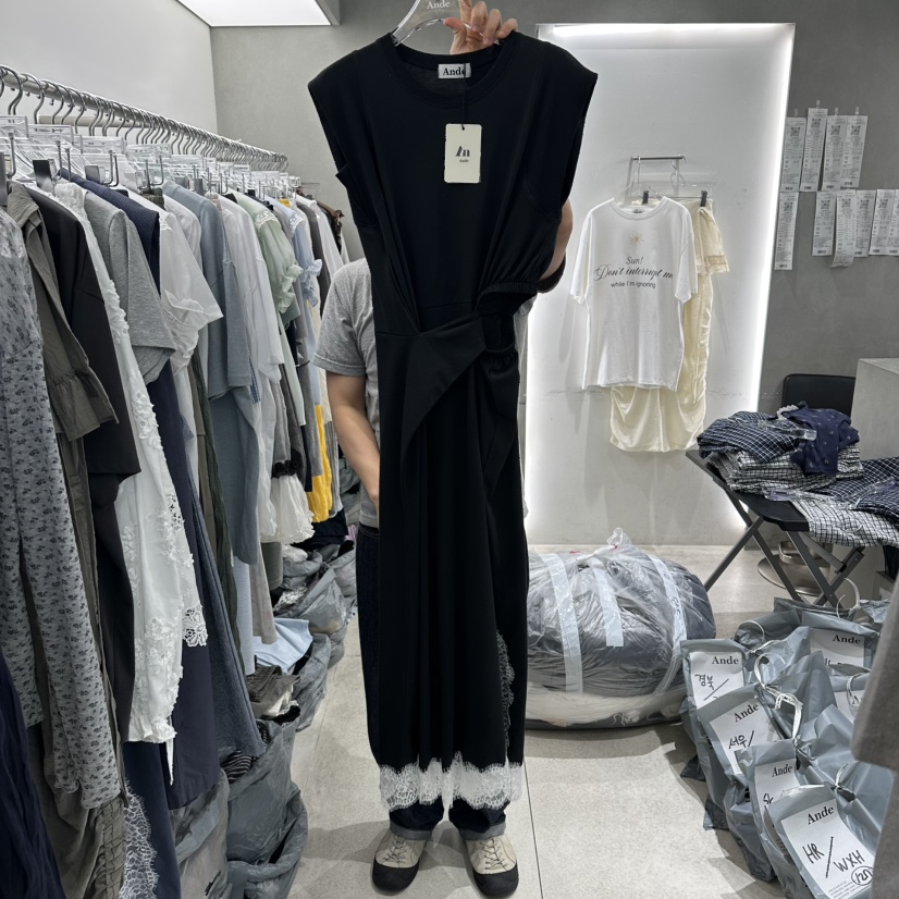 ANDE韓國直郵實拍女士新品人氣職業時尚休閑推薦連衣裙蕾絲Ande連衣裙圖色3