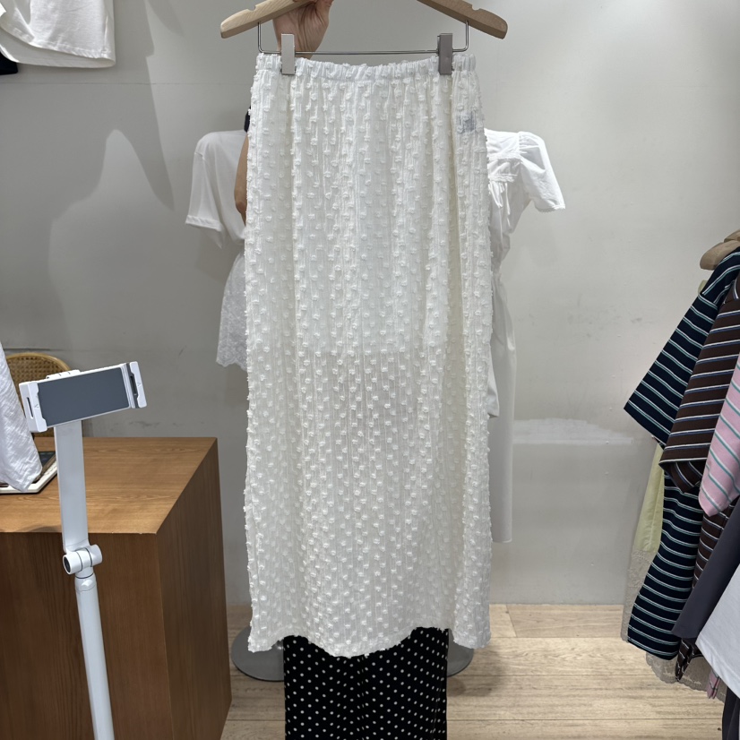 ASSEMBLY韓國東大門代購女裝新款休閑時尚26春夏長裙透明ASSEMBLY長裙圖色1