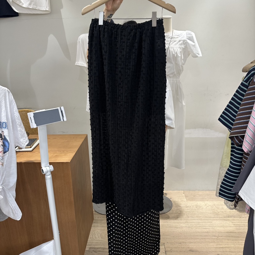 ASSEMBLY韓國東大門代購女裝新款休閑時尚26春夏長裙透明ASSEMBLY長裙圖色2