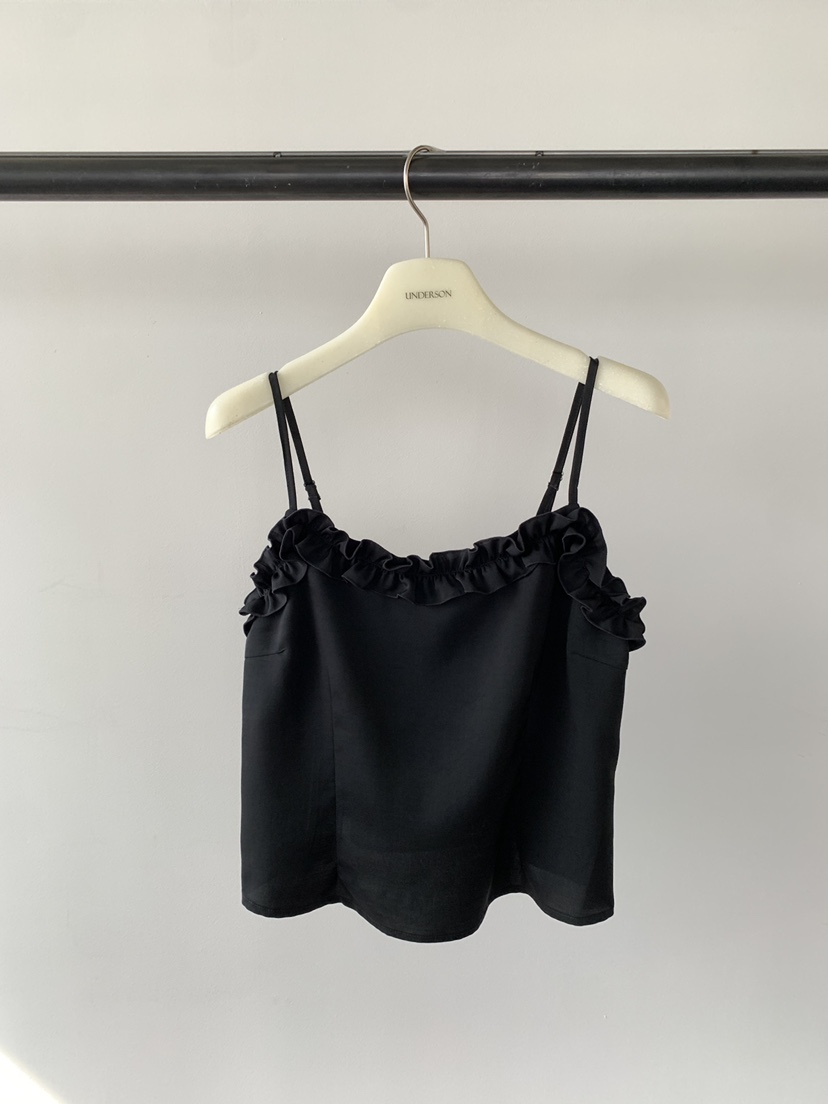 UNDERSON韓國東大門代購女裝新品26春夏職業吊帶背心荷葉邊UNDERSON吊帶/背心圖色2