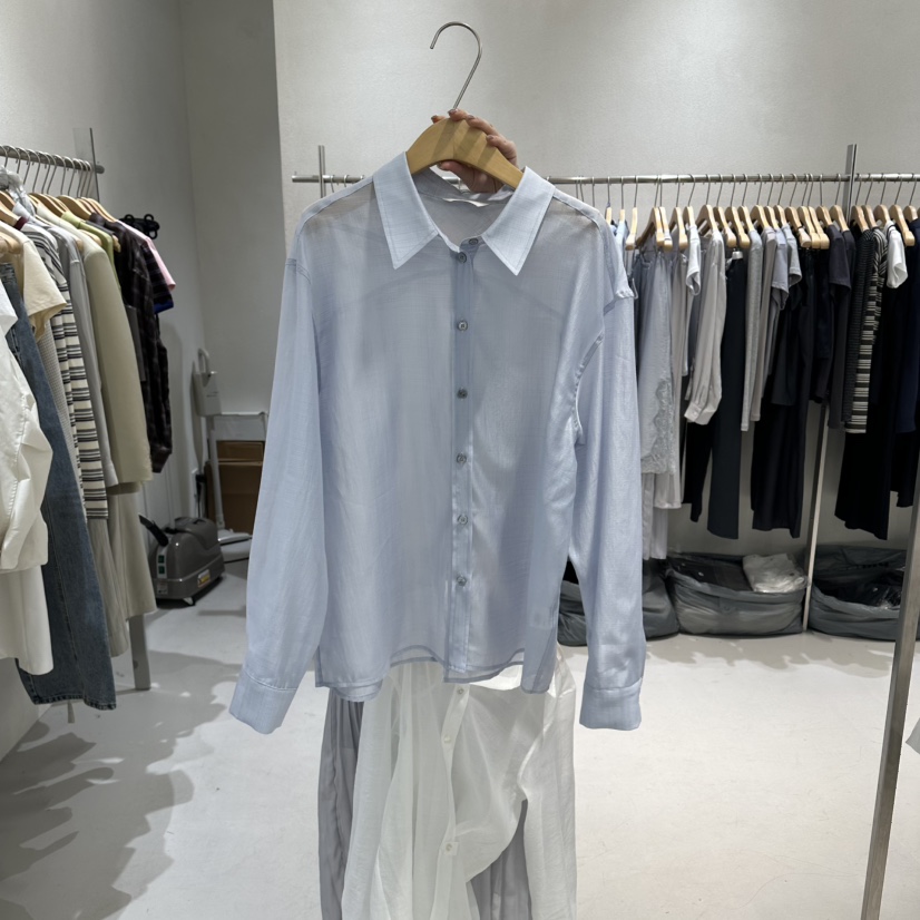 OVU韓國直郵實拍女士新款休閑時尚熱賣26春夏推薦襯衫蕾絲衫OVU襯衫/蕾絲衫圖色2