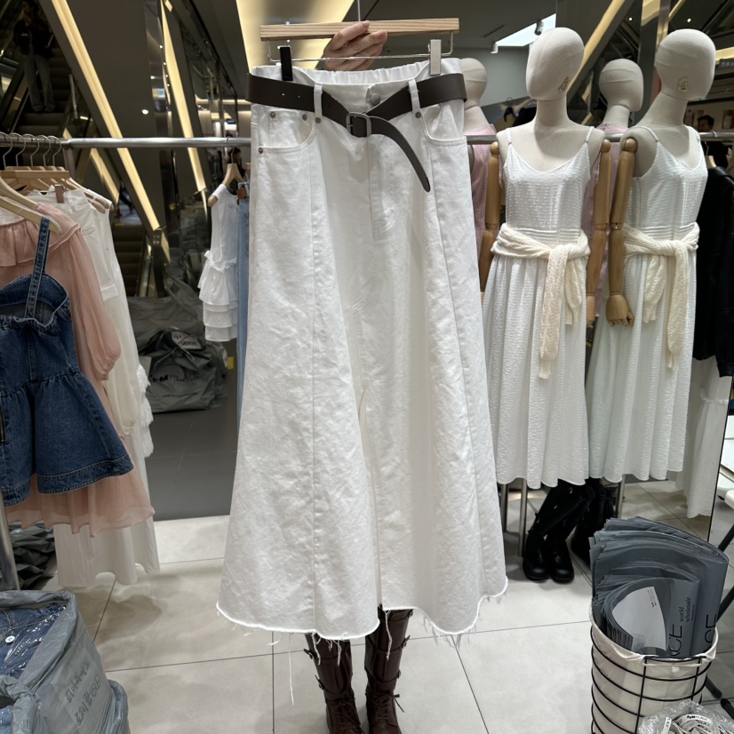 XPARTY韓國直郵女裝新品休閑時尚職業26春夏長裙不含腰帶XPARTY長裙圖色1