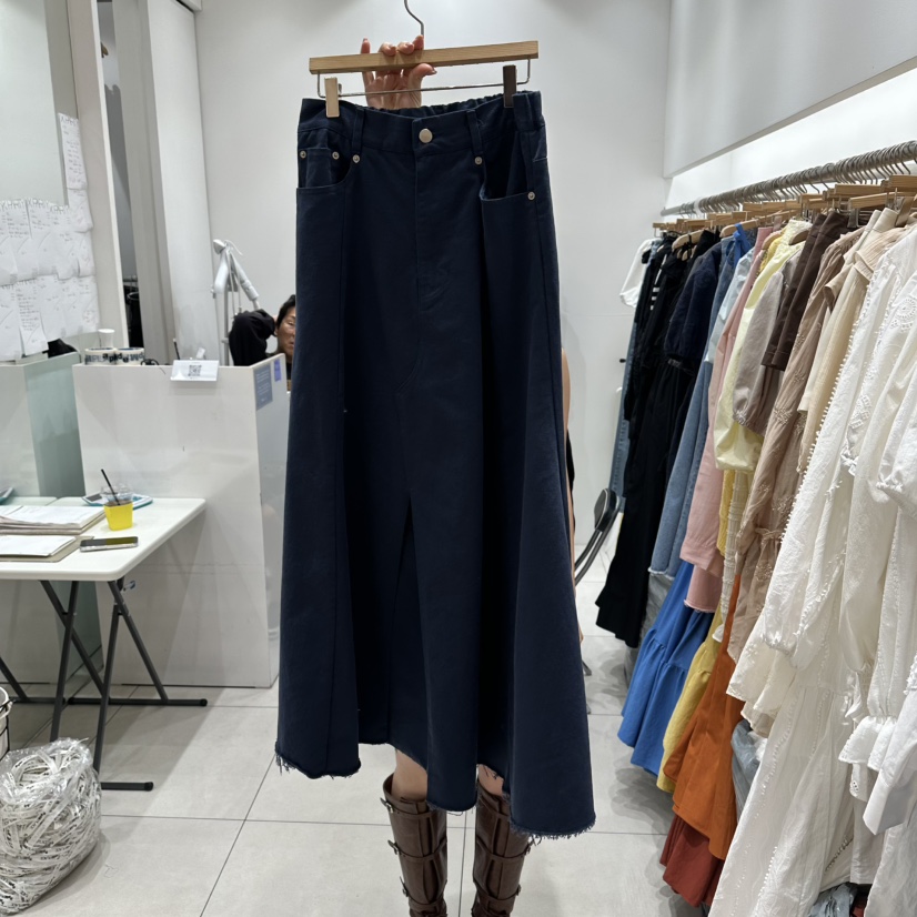 XPARTY韓國直郵女裝新品休閑時尚職業26春夏長裙不含腰帶XPARTY長裙圖色3