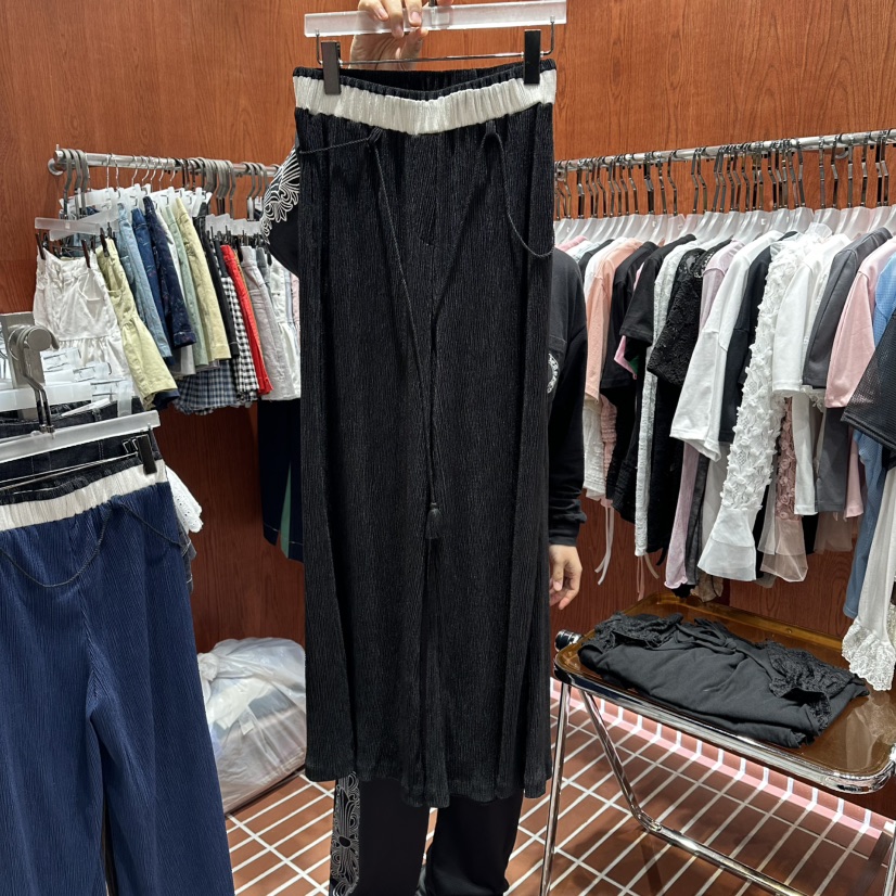 ILLO/MOCI韓國東大門代購女裝新款26春夏休閑褲含腰繩褶裥ILLO/MOCI休閑褲圖色3