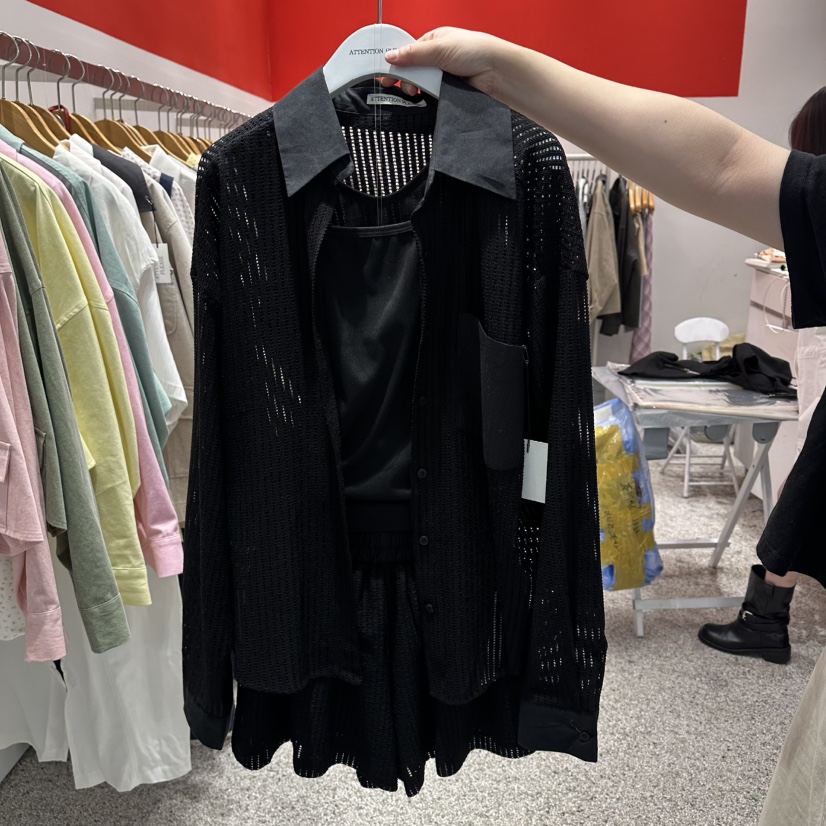 ATPZ韓國東大門代購女裝新品熱賣人氣休閑職業襯衫蕾絲衫ATTENTION PLEAES襯衫/蕾絲衫圖色2