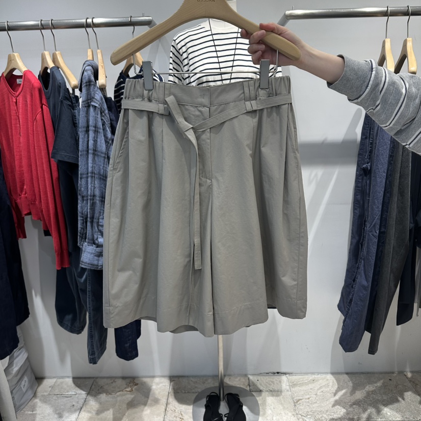 MAJDAN韓國直郵實拍女士新品時尚職業26春夏人氣短褲含腰帶MAJDAN短褲圖色1