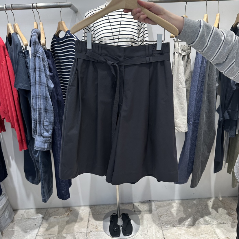 MAJDAN韓國直郵實拍女士新品時尚職業26春夏人氣短褲含腰帶MAJDAN短褲圖色2黑色