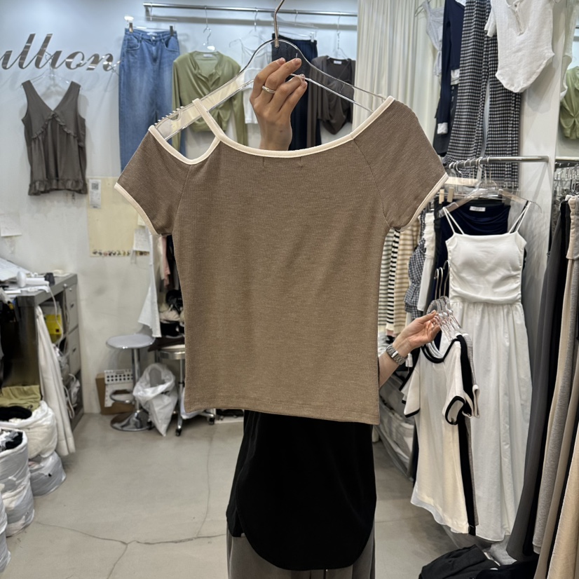 BILLION-L韓國東大門代購女士新品職業人氣時尚T恤不對稱BILLION-LT恤